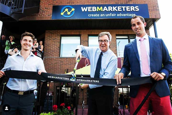 Inauguração da WebMarketers com o Prefeito