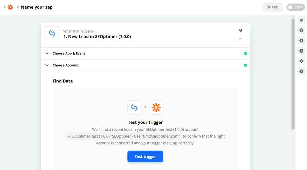 Zapier uygulama adımı 5